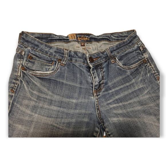 KUT from The Kloth Denim Blue Boot Cut Jeans - Women's Size 8 Petite - Picture 2 of 6
